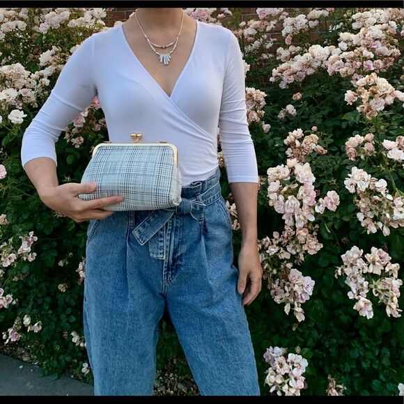 Handmade Genuine Leather Kisslock Clutch/Wristlet/Shoulder Bag & 2 Chain Styles - Picture 8 of 16